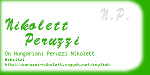 nikolett peruzzi business card